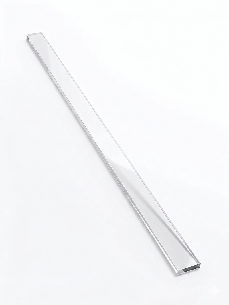 Plexiglas Strip voor Drijvende Letters – 800 x 24 mm – Verbindingsstrip Zwembadletters
