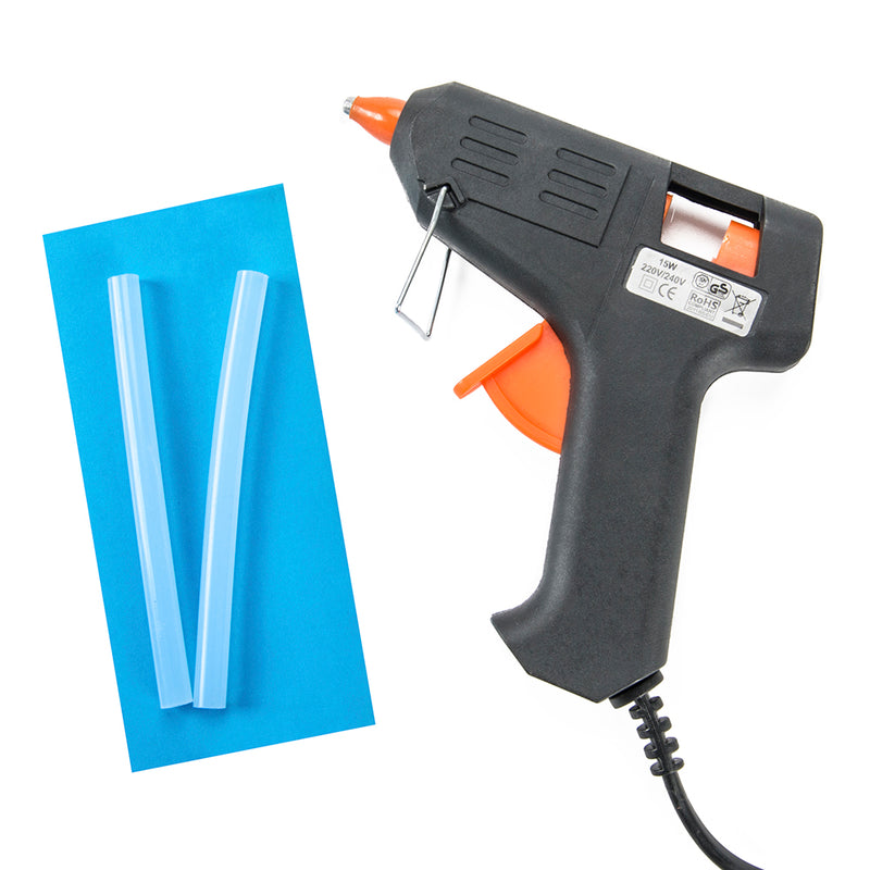 Lijmpistool (Hot Glue Gun) inclusief 2 Lijmpatronen – Voor Piepschuim en Plexiglas