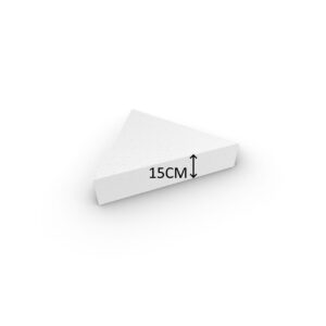 Piepschuim Taartdummy Driehoek 15cm