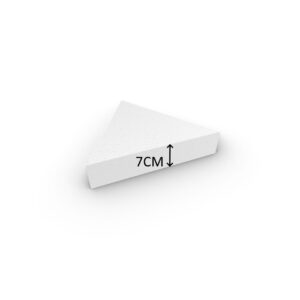 Piepschuim Taartdummy Driehoek 7cm