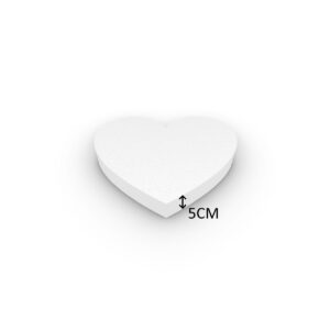 Piepschuim Taartdummy Hart 5cm