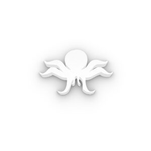 Grote Piepschuim Octopus