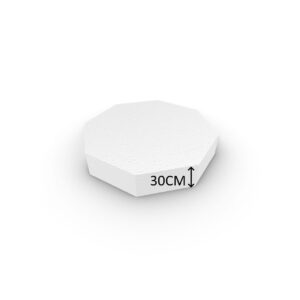 Piepschuim Taartdummy Achthoek 30cm