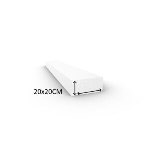 Piepschuim Staaf 20x20cm