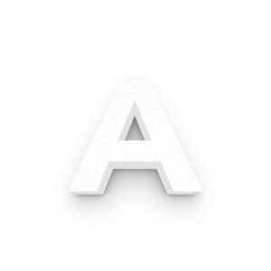Grote Piepschuim Letter A