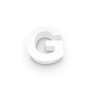 Grote Piepschuim Letter G