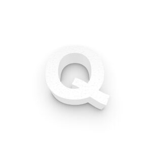 Grote Piepschuim Letter Q