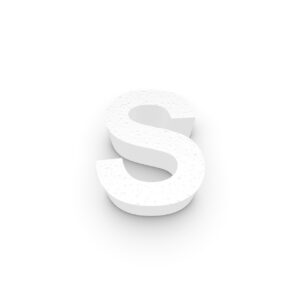 Grote Piepschuim Letter S