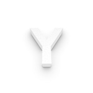 Grote Piepschuim Letter Y