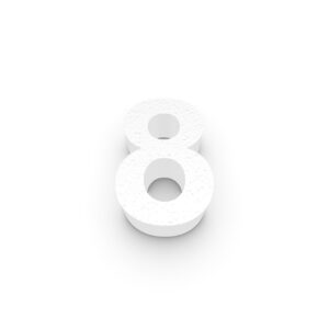 Grote Piepschuim Cijfer 8